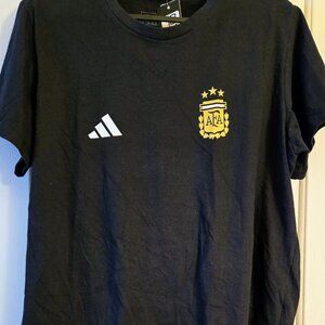 Adidas Argentina Nation Black T-Shirt